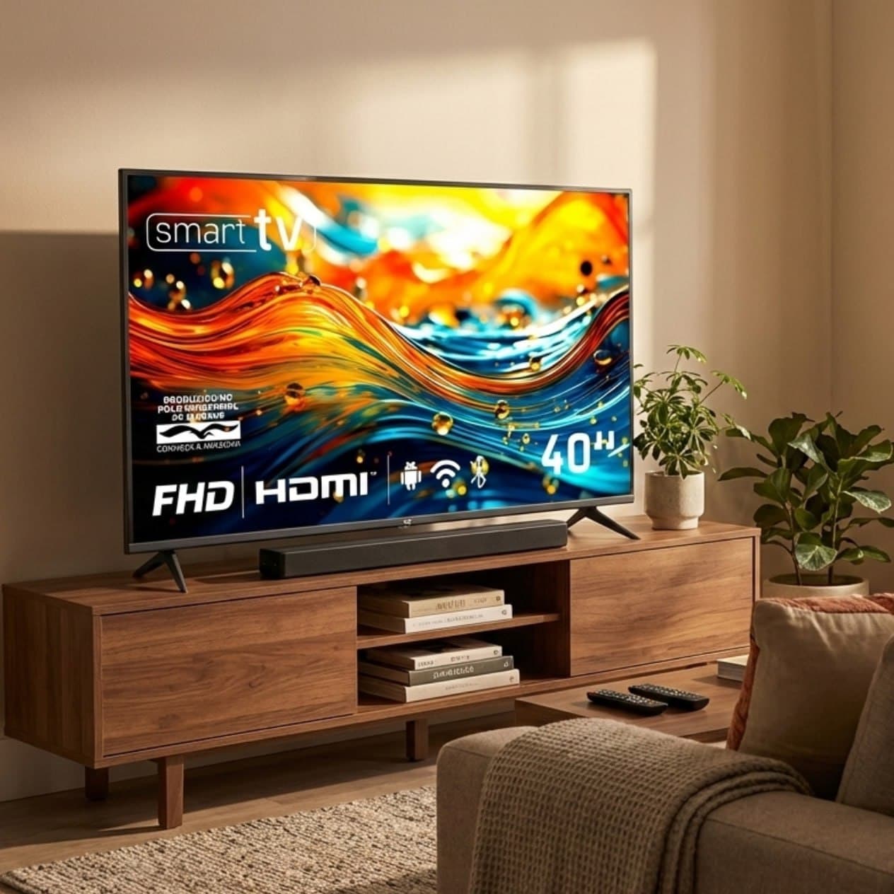 Smart TV HQ 40 Full HD Android 12 Slim HQS40NKHM