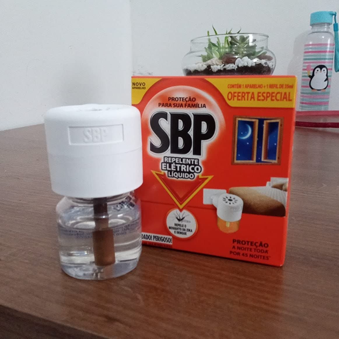 SBP Repelente Elétrico Líquido 45 Noites Novo Aparelho + Refil